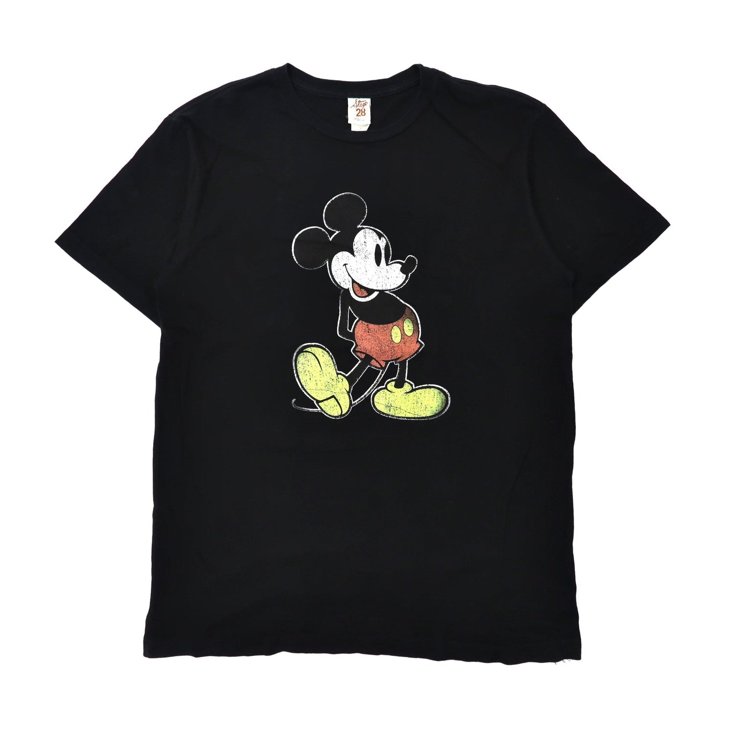 Stage 28 by Disney Tシャツ L ブラック コットン ミッキーマウス 90 ...