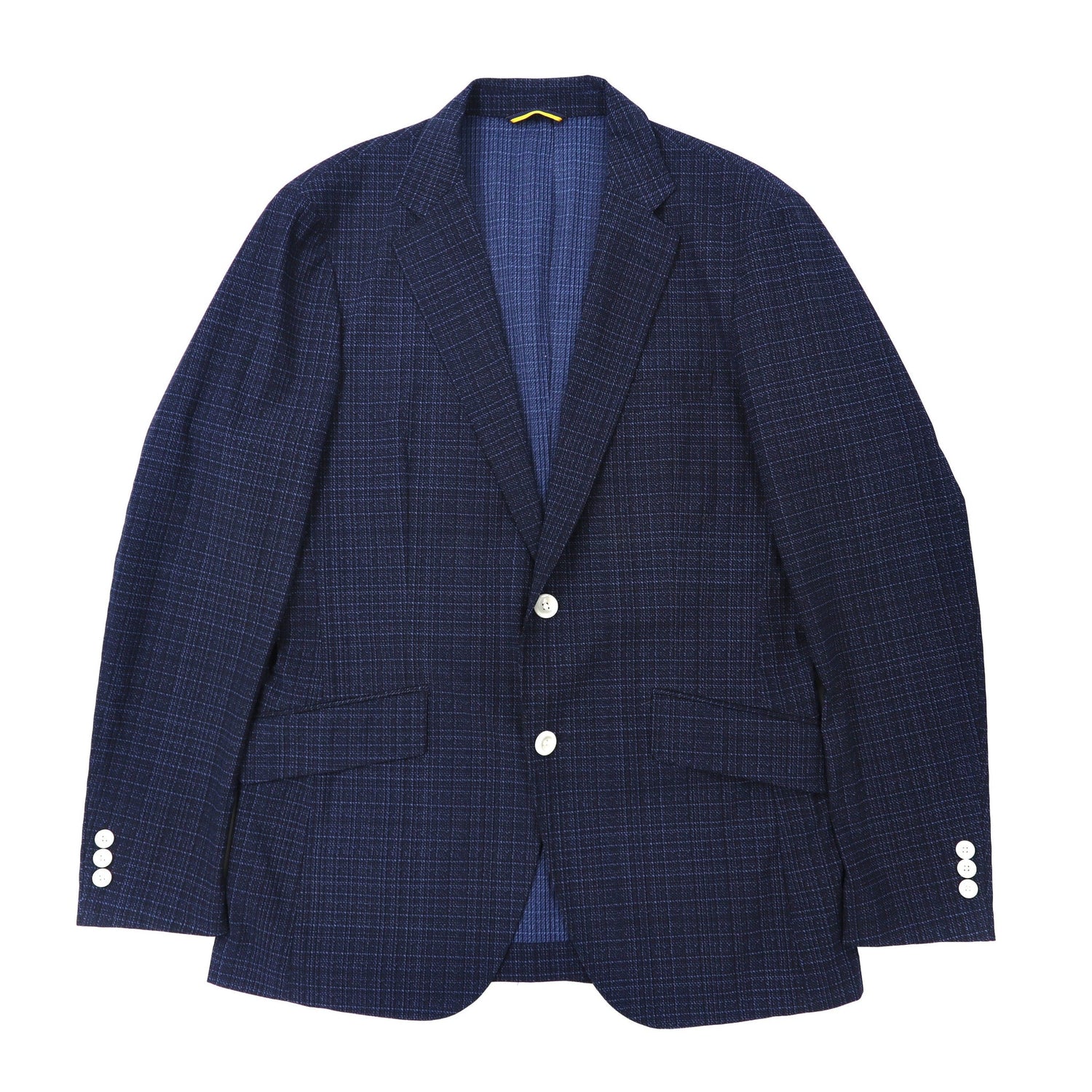 TAKEO KIKUCHI 2B Tailor Dogacket 3 Navy CHECKED Polyester – 日本然