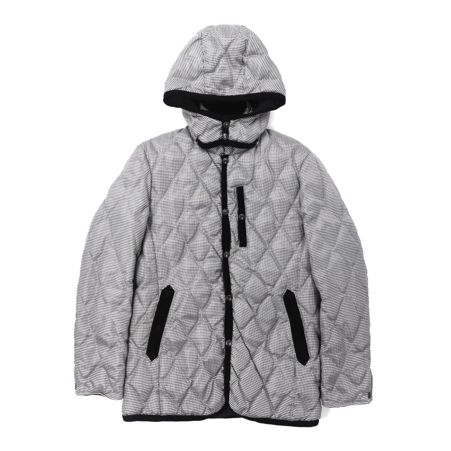 TAKEO KIKUCHI Quilting Puffer Jacket 2 White HOUNDSTOTH Polyester