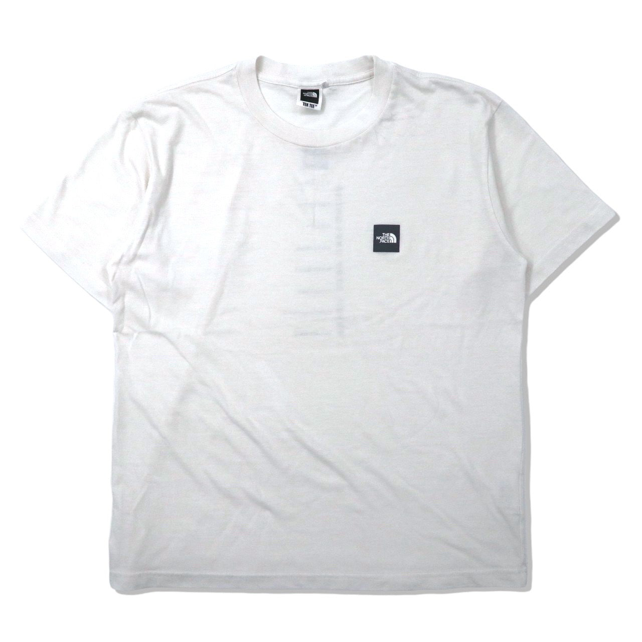 THE NORTH FACE ロゴプリントTシャツ L ホワイト ポリエステル TEK TEE NT32446 日本製-THE NORTH FACE-古着