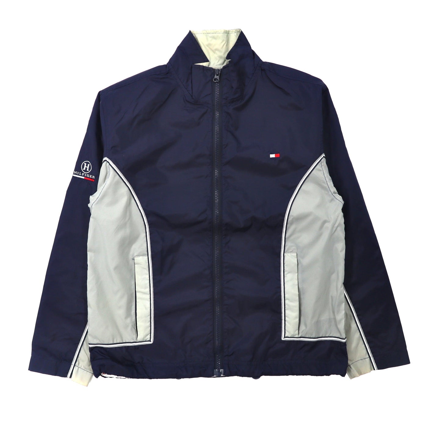 TOMMY HILFIGER ナイロンジャケット M ネイビー 90年代-TOMMY HILFIGER-古着