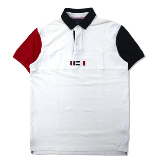 TOMMY HILFIGER ポロシャツ M ホワイト コットン 40's Two Ply Cotton-TOMMY HILFIGER-古着
