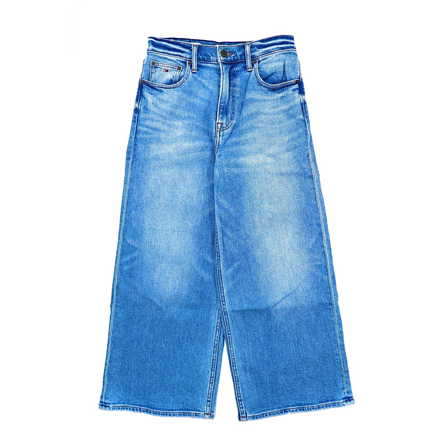 TOMMY JEANS Wide Denim Pants 26 Blue High Rise Wide Leg – 日本然リトテ