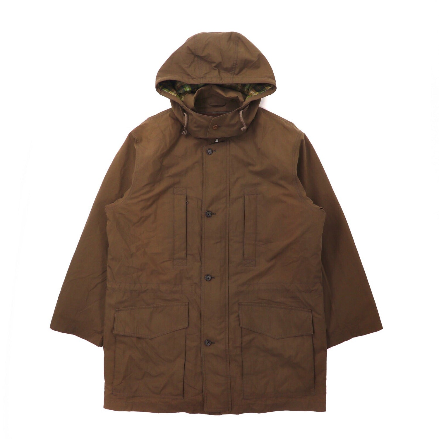 The scotch house Hooded Coat L Khaki Polyester Quilting Liner Drop ...