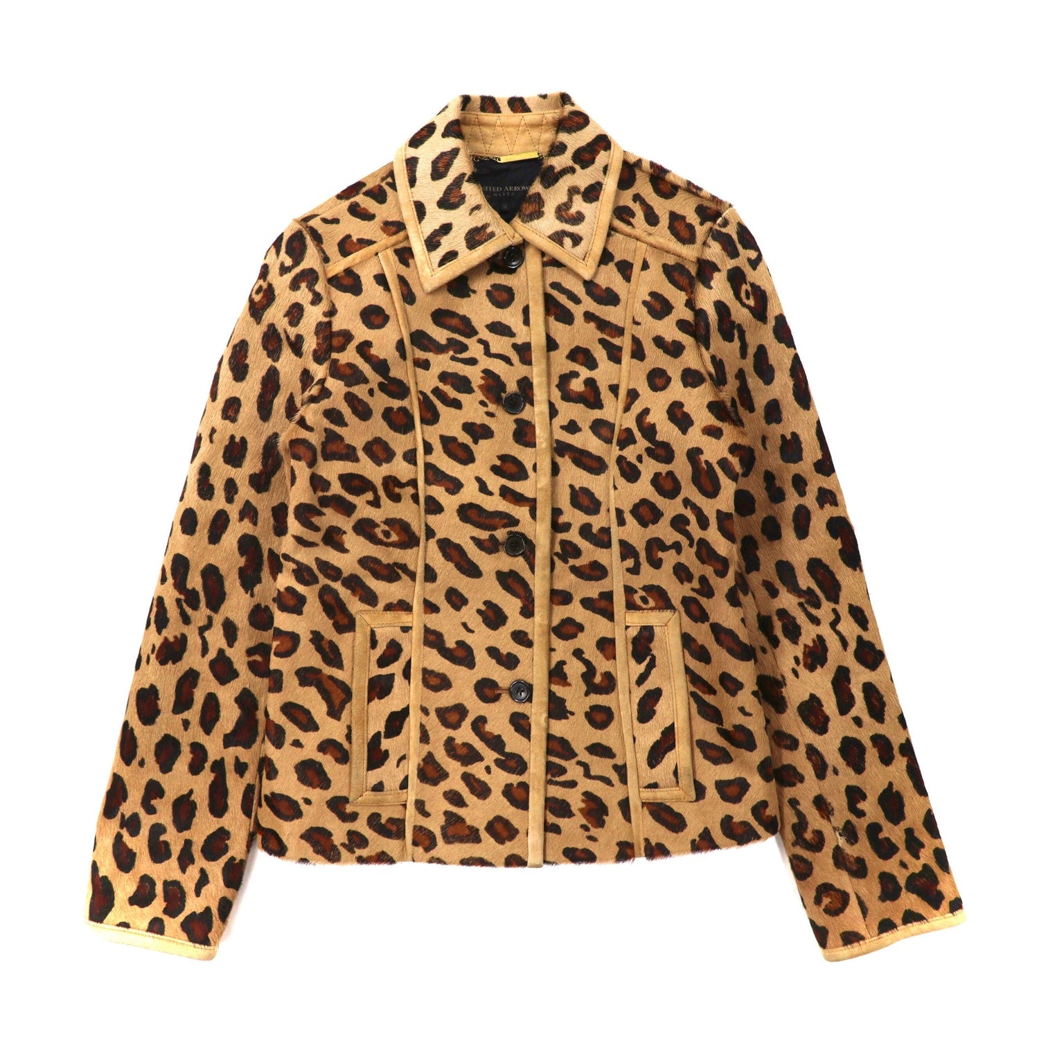 United ARROWS SLITZ Jacket 36 Beige Leopard – 日本然リトテ