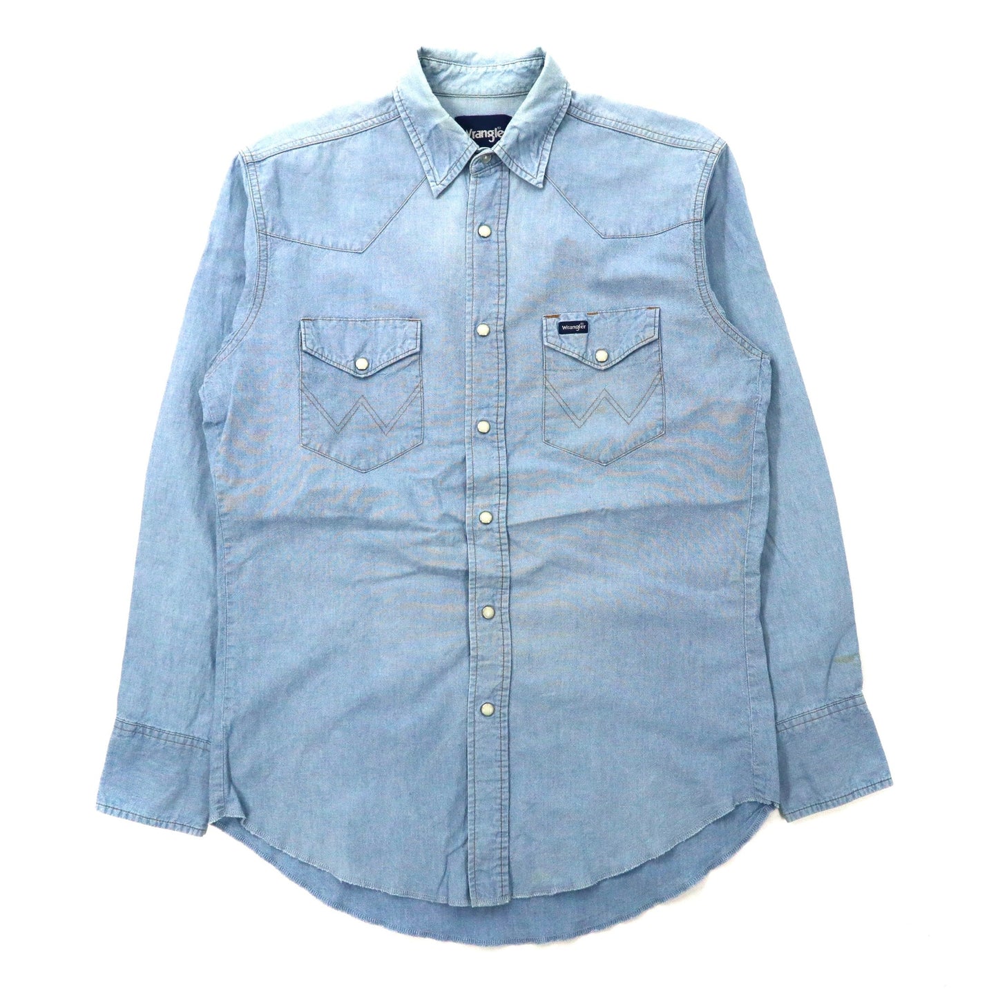 Wrangler デニムウエスタンシャツ M ブルー 90年代 – 日本然リトテ