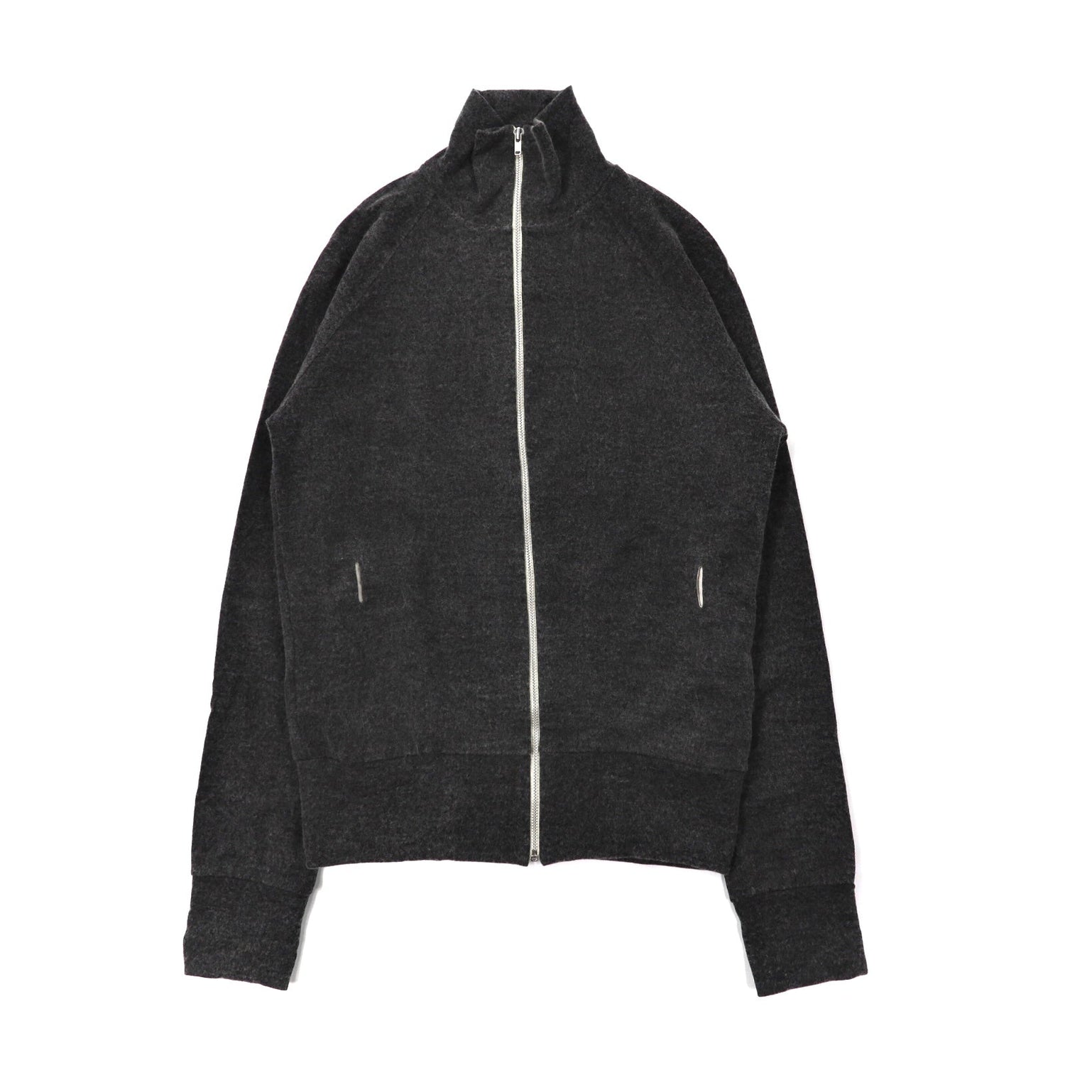 Y's ( Yohji Yamamoto ) Zip Knit Jacket 3 Gray Wool Made in Japan