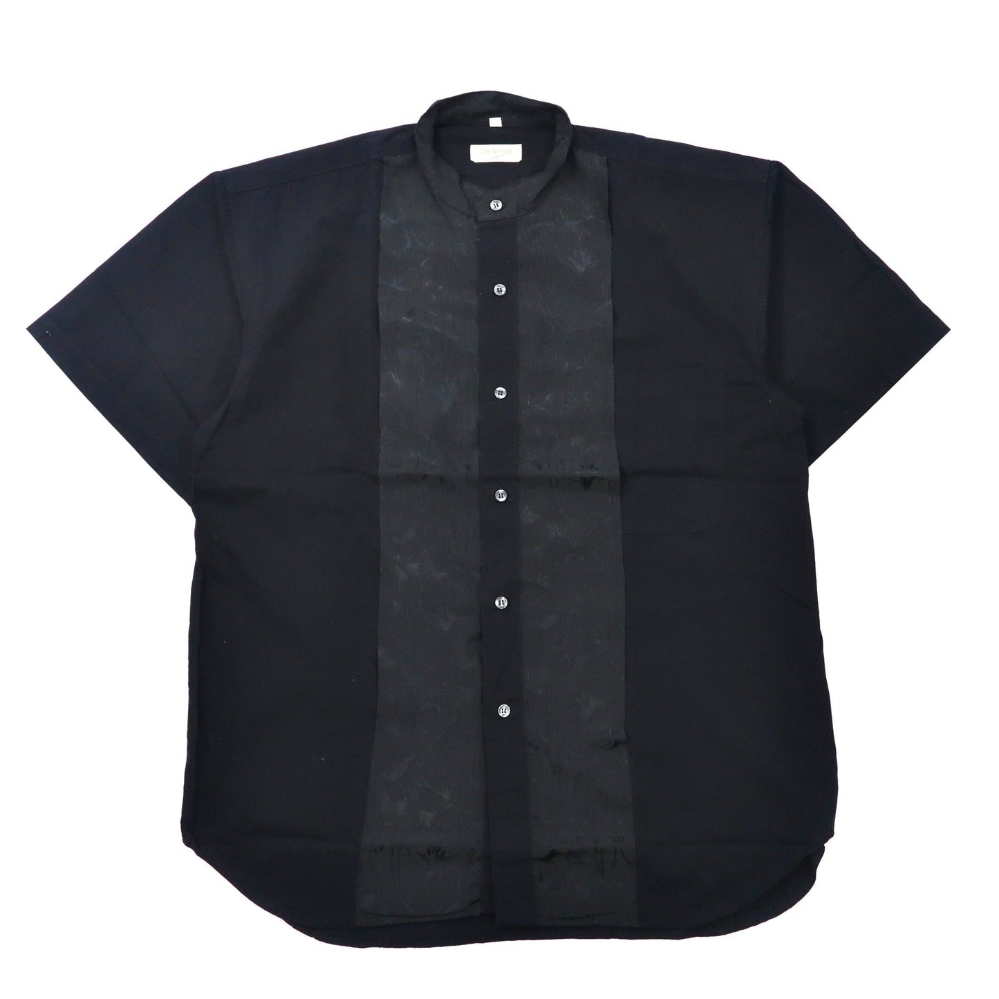 ZIEKUIE 半袖デザインシャツ F ブラック ポリエステル 日本製-VINTAGE-古着
