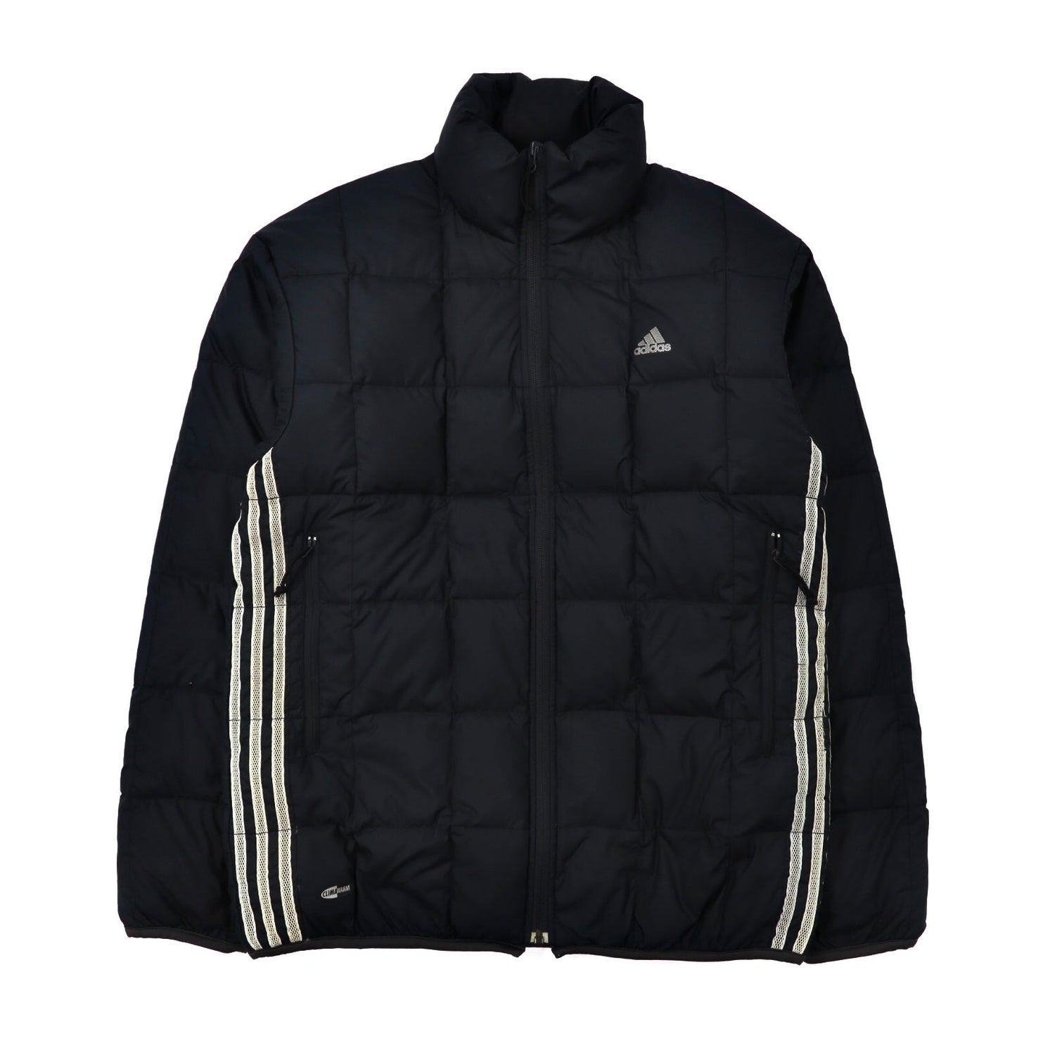 Adidas Puffer Jacket M Black Polyester Quilting