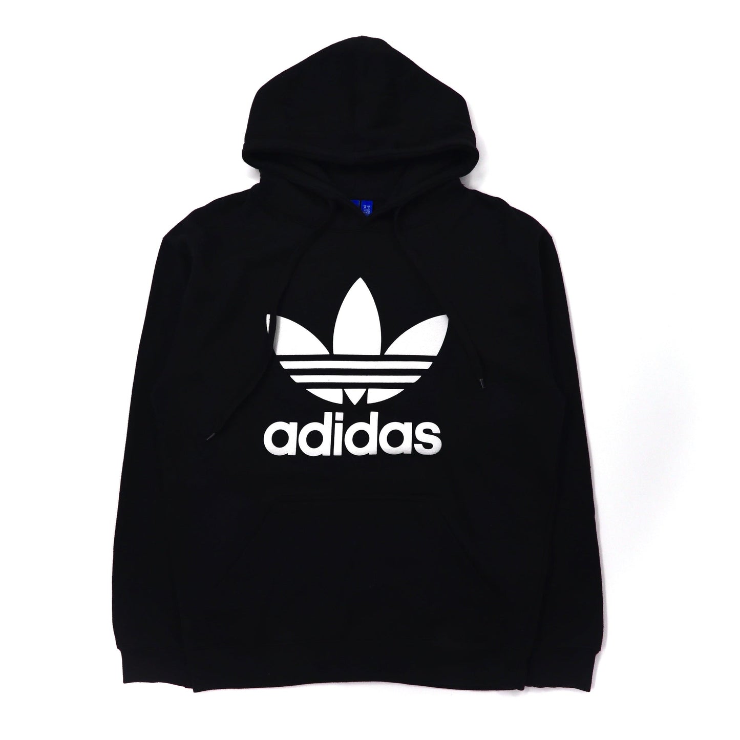 Adidas Hoodie M Black Trofoil Logo Print – 日本然リトテ