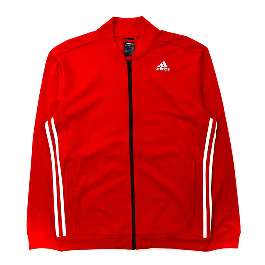 adidas トラックジャケット L レッド ３ストライプス Red Essential Track Suit AB9185-adidas-古着