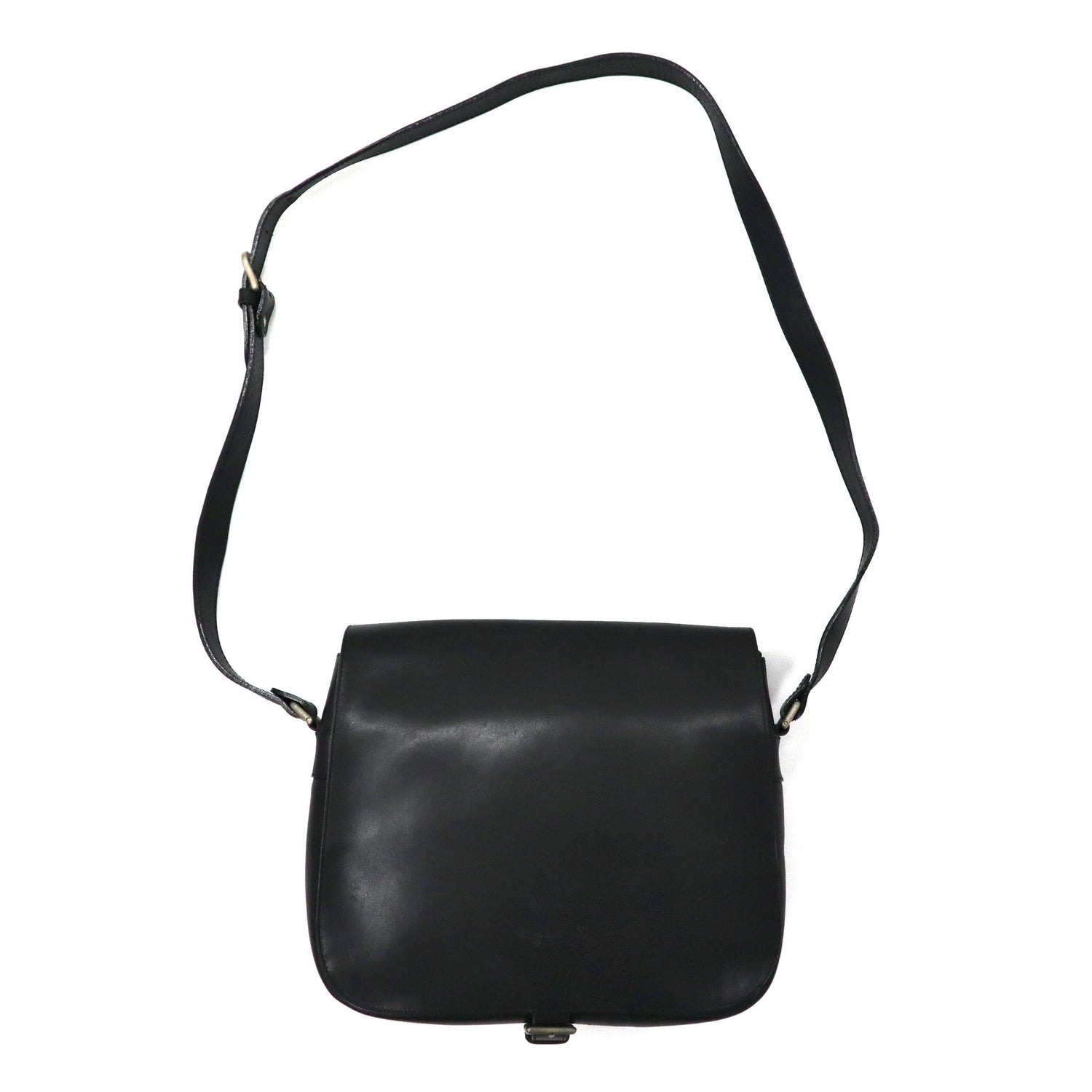 agnes b. Voyage leather shoulder bag black – 日本然リトテ