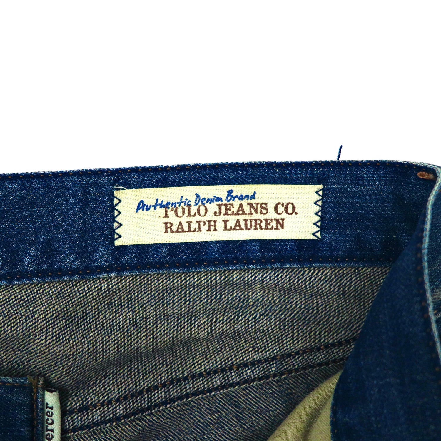 POLO JEANS CO. RALPH LAUREN デニムパンツ 32 ブルー 革パッチ – 日本