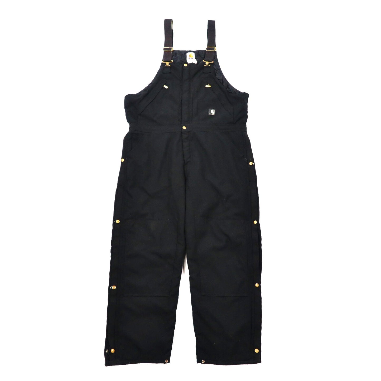 CARHARTT Double Ney Overall 38 Black 90s Nylon Quilting Liner USA 