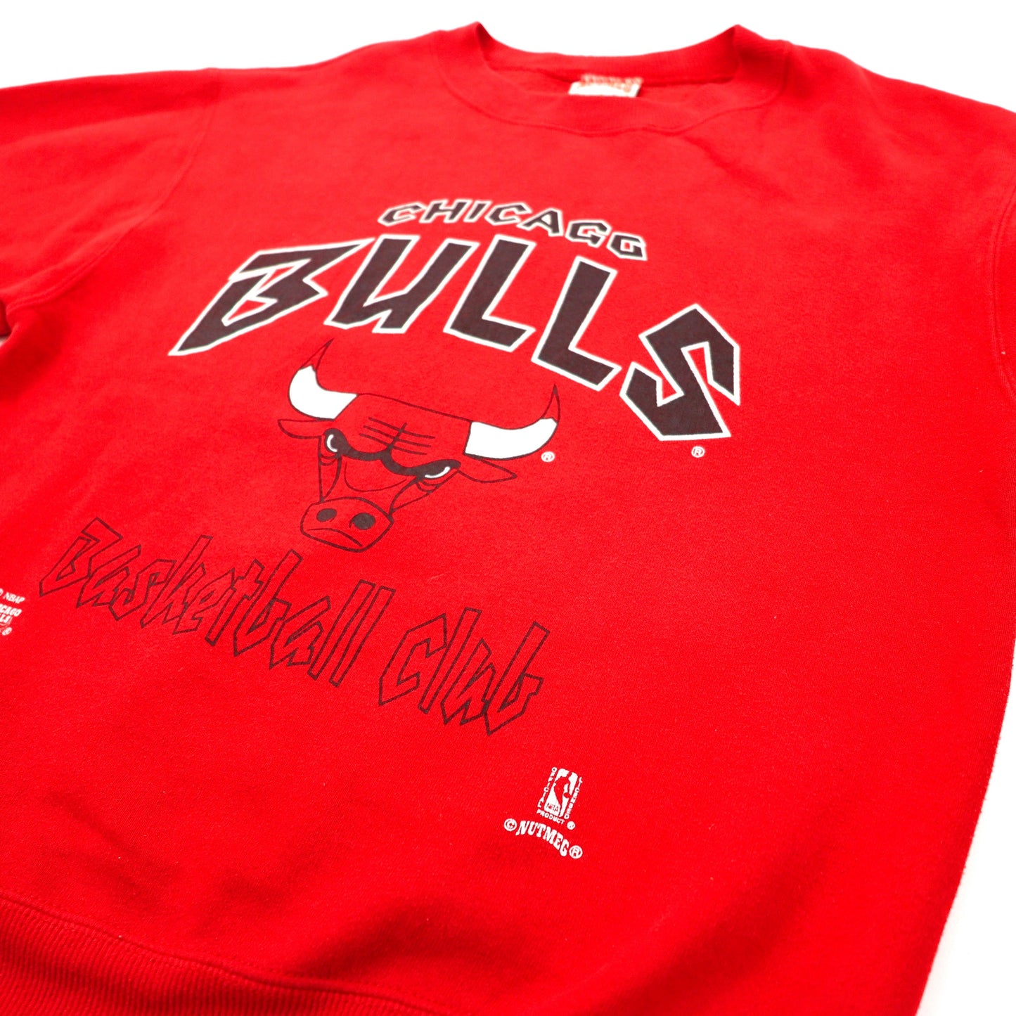 NUTMEG スウェット L レッド CHICAGO BULLS 90年代 USA製 NBA