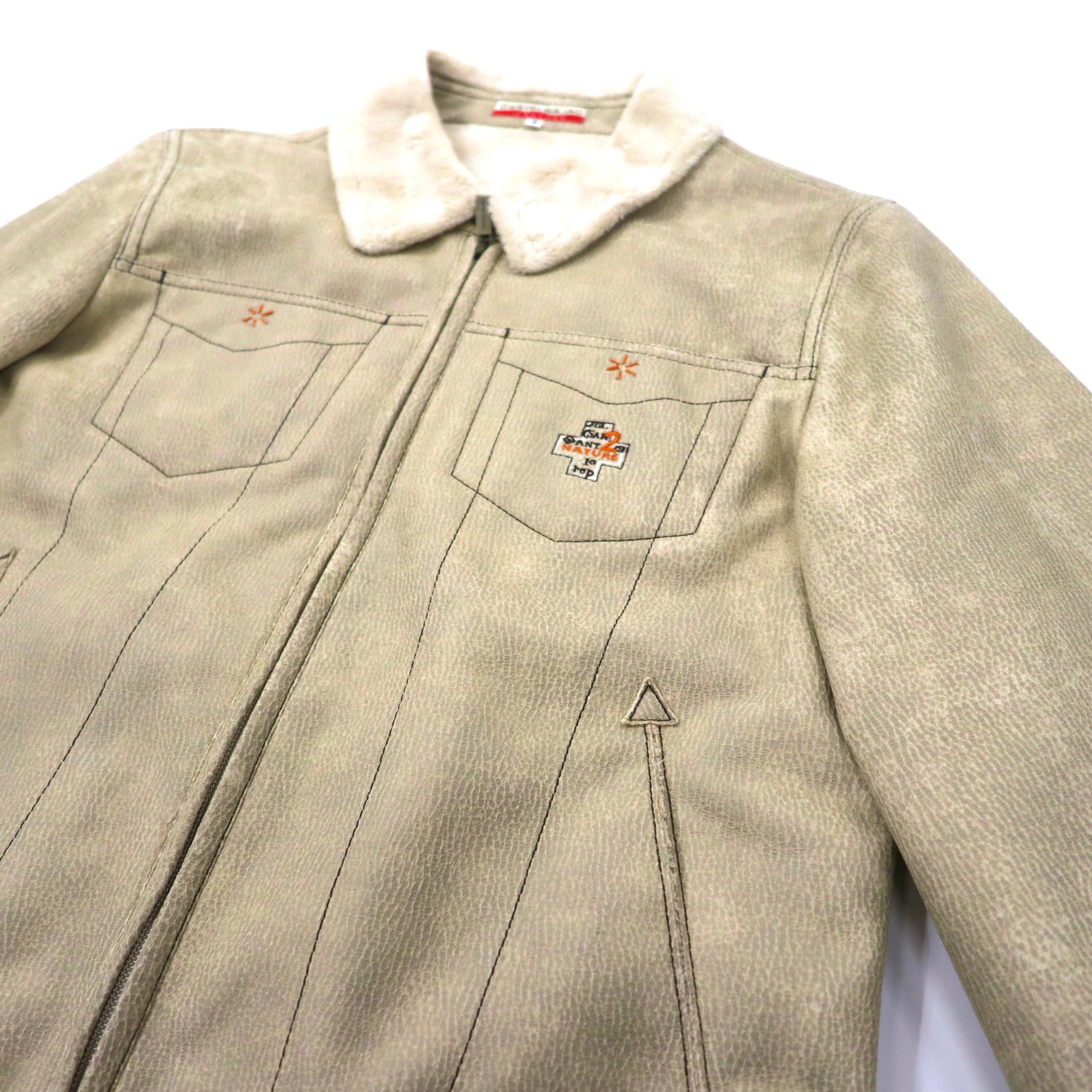 Castelbajac Jacket 3 Beige Back Embroidery – 日本然リトテ