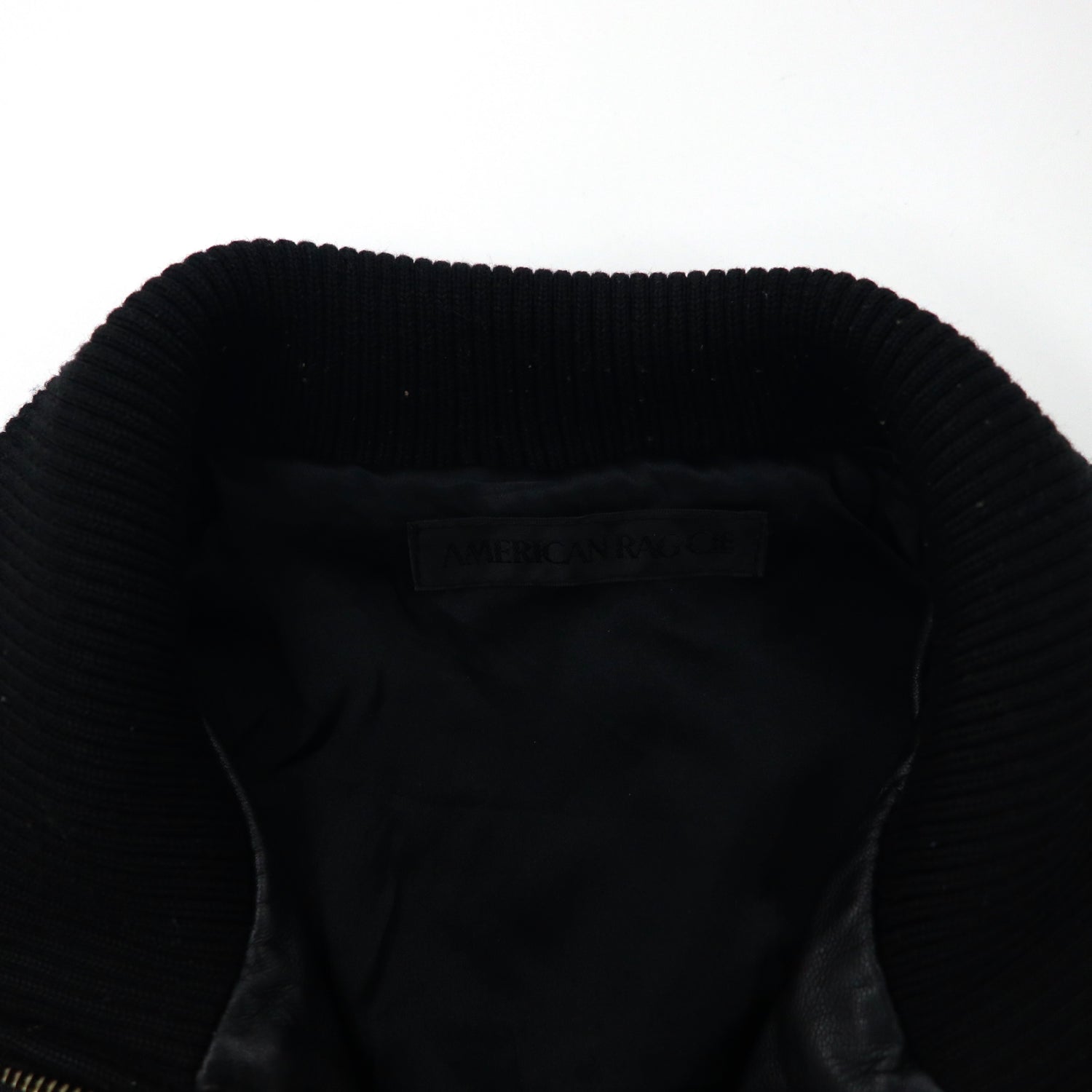 American Rag Cie Single Riders Jacket S Black Ram Leather – 日本然 