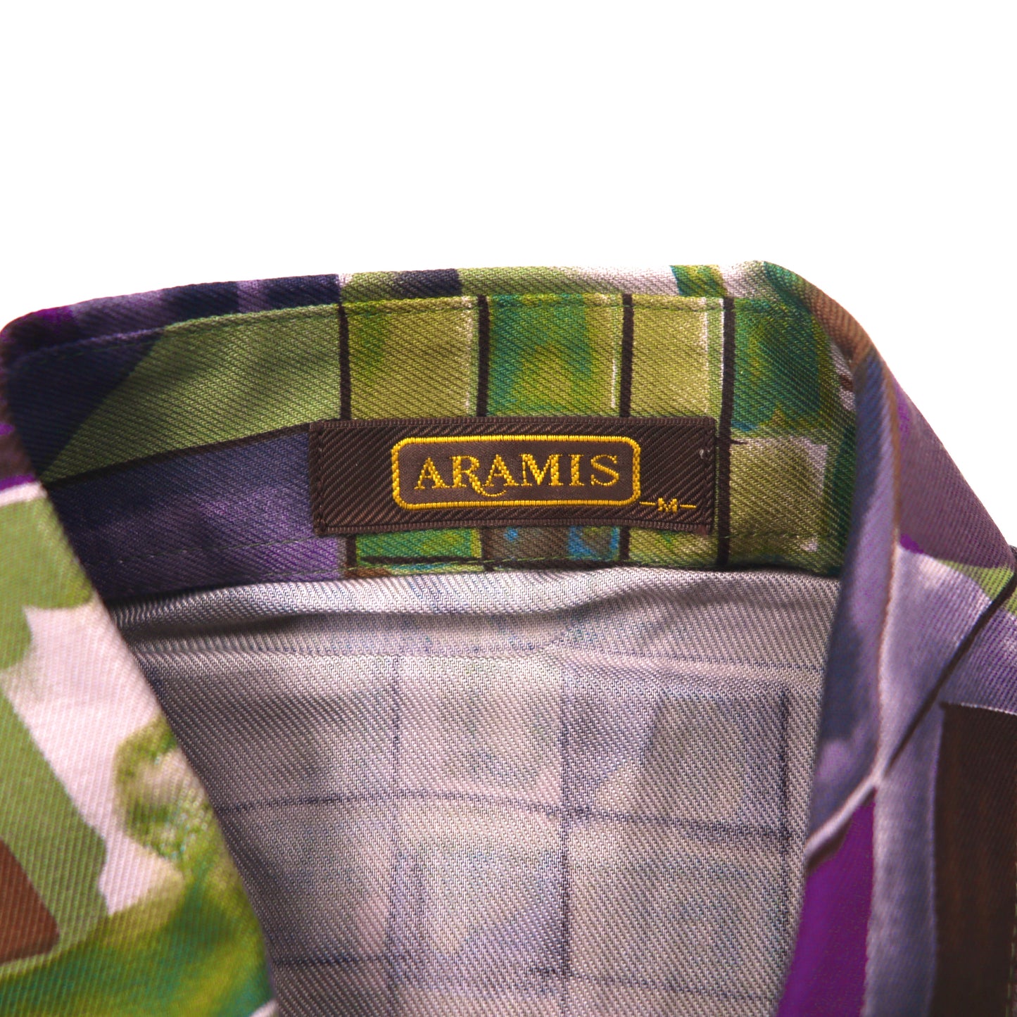 ARAMIS ポリシャツ M マルチカラー 総柄 日本製 デッドストック 未使用品