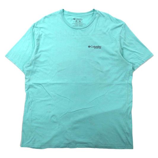 日本然リトテ-古着オンライン-Columbia PFG ビッグサイズ プリントTシャツ XXL ブルー コットン バックプリント-