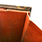 LOUIS VUITTON W Hook Wallet Brown Monogram Portomone Bier M61660 Made in France Vintage