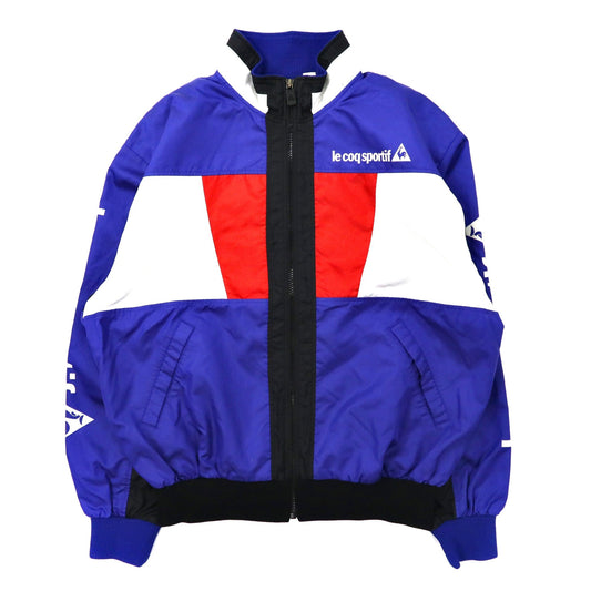 le coq sportif ナイロンジャケット L ブルー ロゴプリント 90年代 日本製-le coq sportif-古着