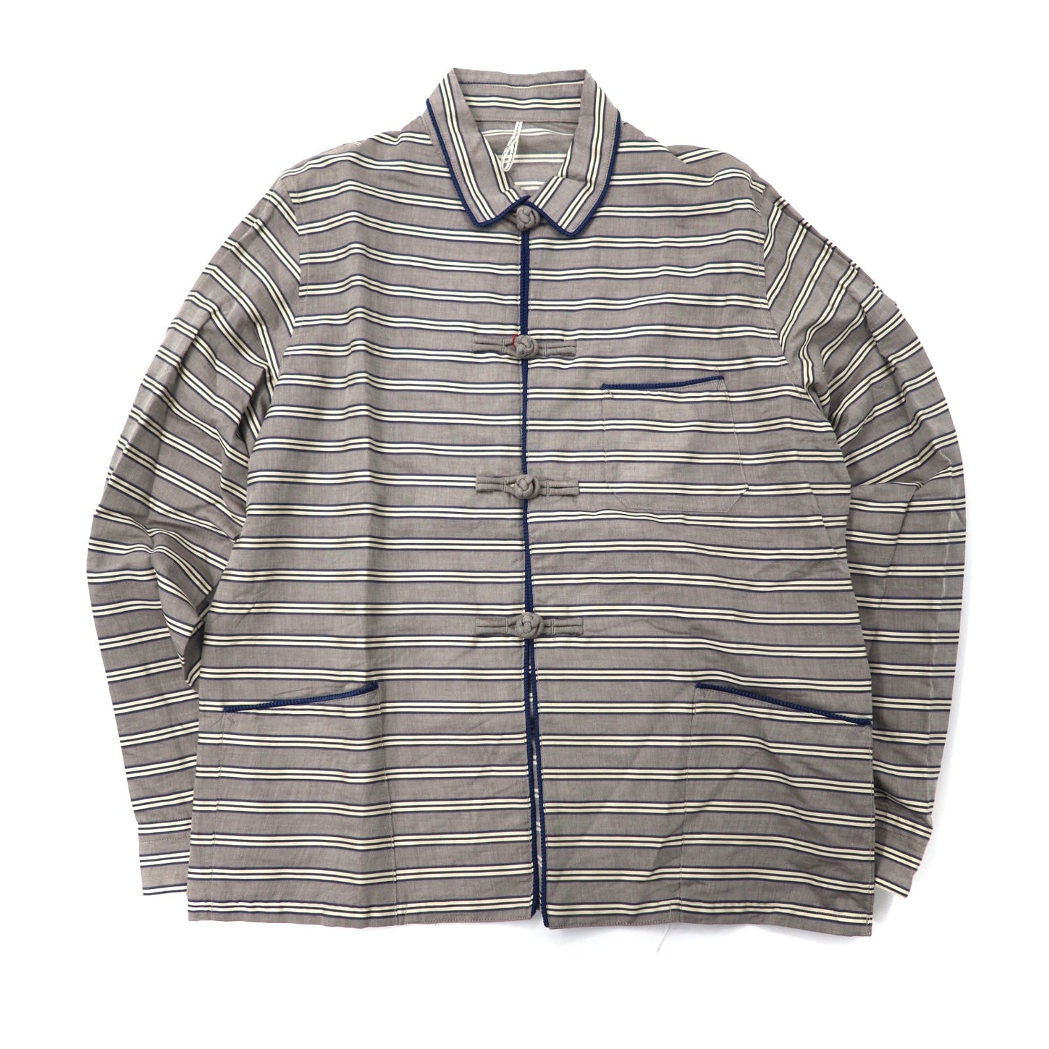 M's Braque Channel Shirt Jacket 38 Gray Border