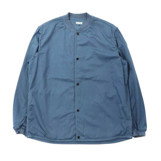 steven alan スナップジャケット L ブルー コットン STN O/DYE RIB BLOUSON 8125-199-0189-steven alan-古着